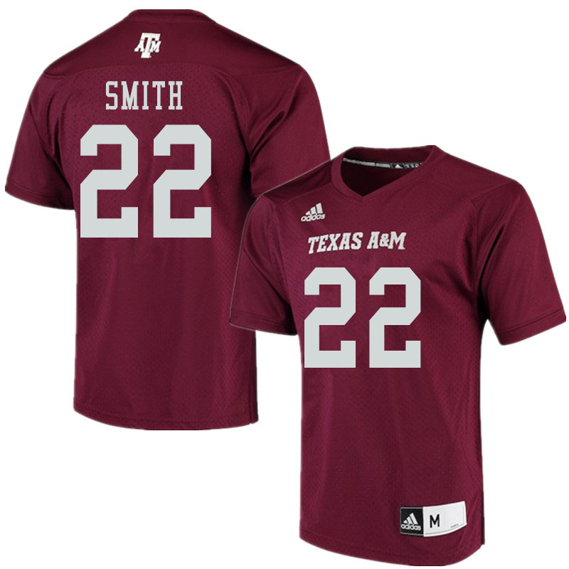 Men #22 Ainias Smith Texas A&M Aggies College Football Jerseys Sale-Maroon Alumni Player - Click Image to Close